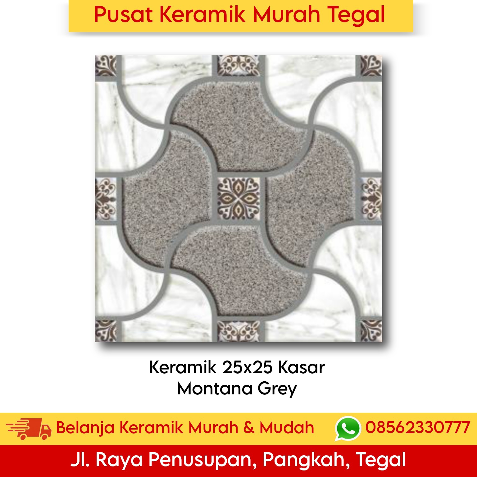 Keramik Lantai X Kasar Montana Grey Motif Bangunanmurah Com