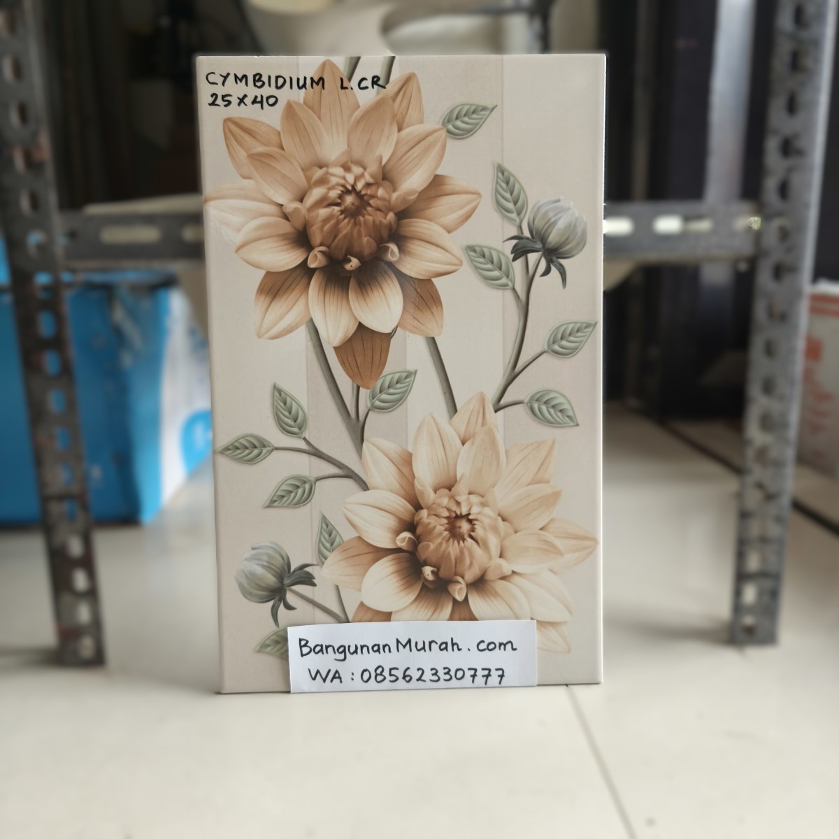 MILAZZO WT CYMBIDIUM LIGHT CREAM 25X40