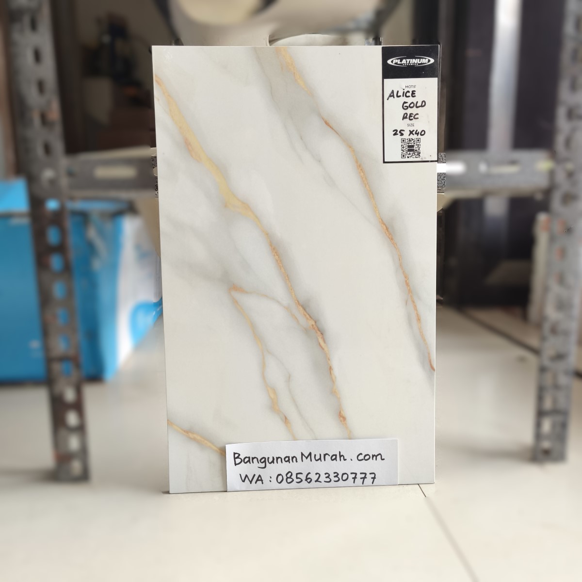 PLATINUM WT ALICE GOLD 25X40 REC