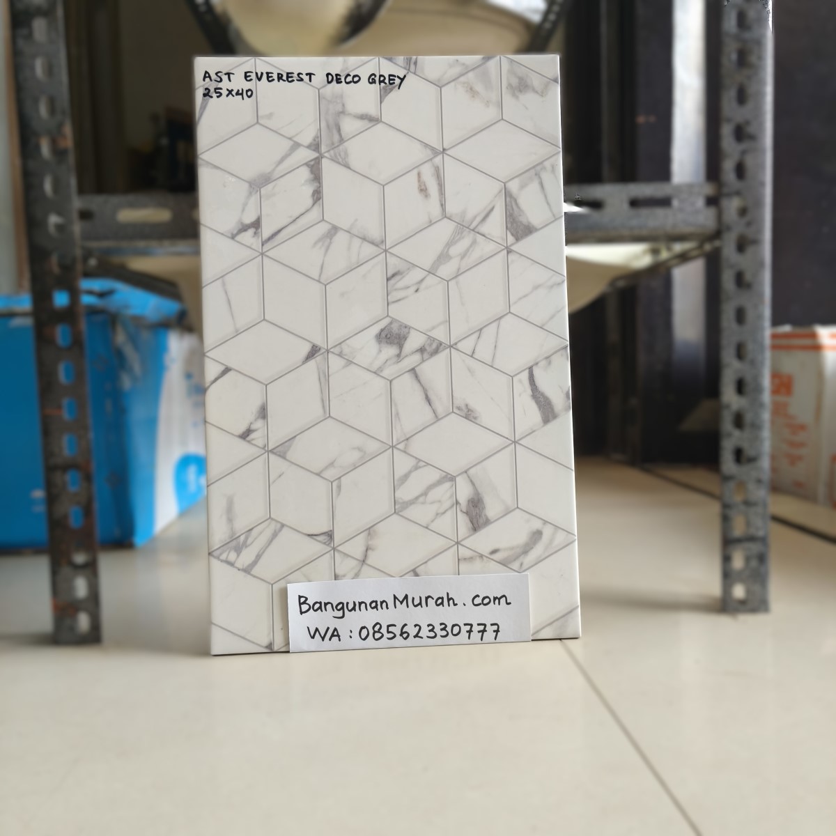 ASIATILE WT EVEREST DECO GREY 25X40